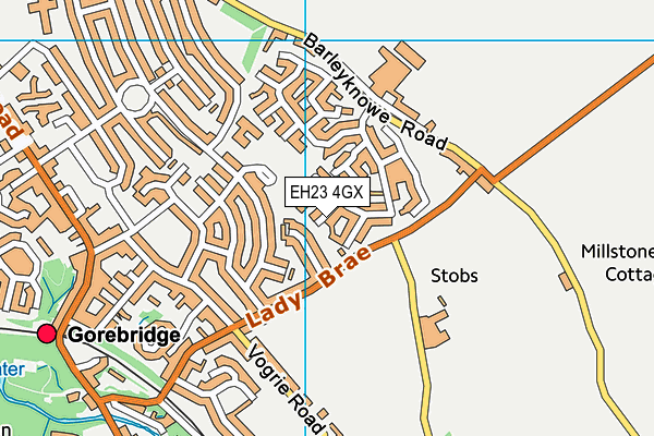 EH23 4GX map - OS VectorMap District (Ordnance Survey) EH23 4GX map - OS VectorMap District (Ordnance Survey)