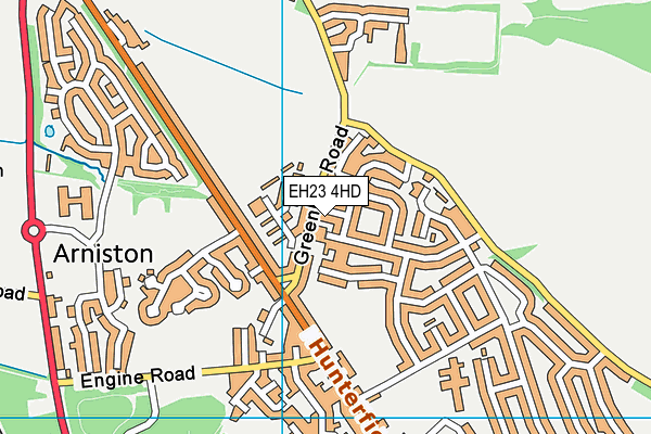 EH23 4HD map - OS VectorMap District (Ordnance Survey) EH23 4HD map - OS VectorMap District (Ordnance Survey)