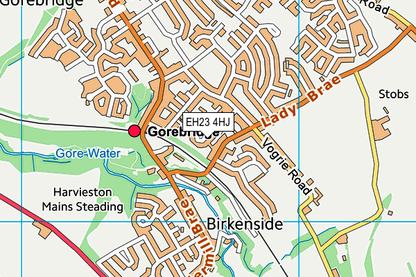 EH23 4HJ map - OS VectorMap District (Ordnance Survey)