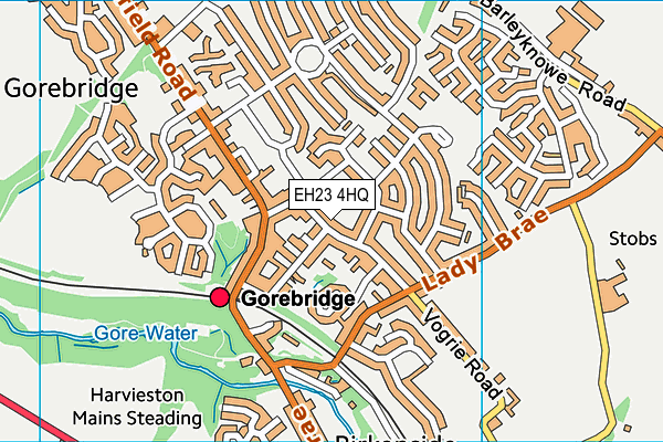 EH23 4HQ map - OS VectorMap District (Ordnance Survey)