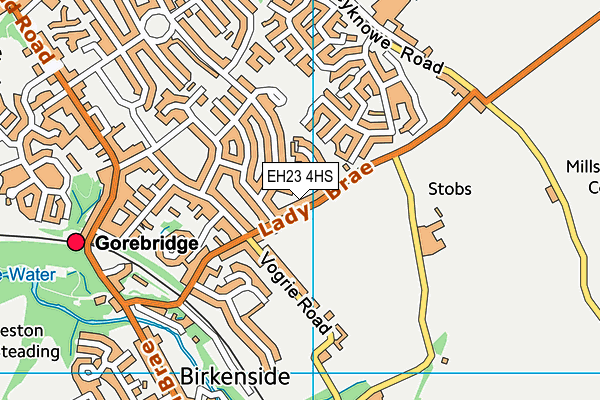 EH23 4HS map - OS VectorMap District (Ordnance Survey) EH23 4HS map - OS VectorMap District (Ordnance Survey)