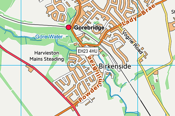 EH23 4HU map - OS VectorMap District (Ordnance Survey)