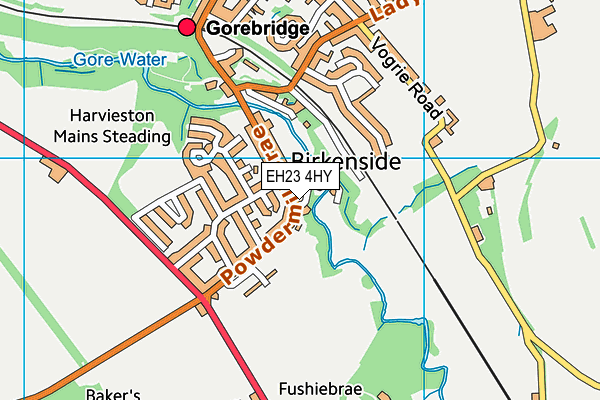 EH23 4HY map - OS VectorMap District (Ordnance Survey) EH23 4HY map - OS VectorMap District (Ordnance Survey)