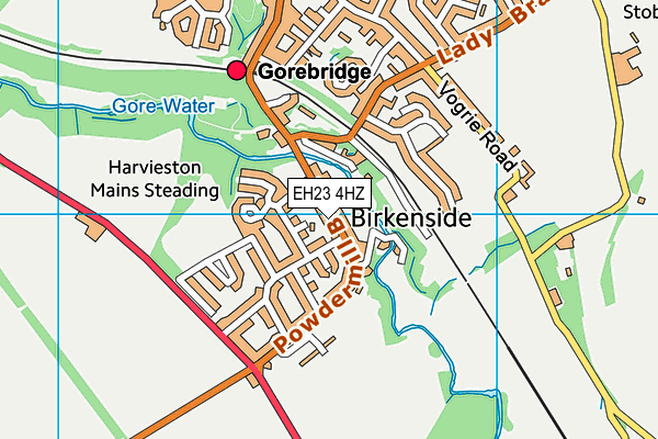 EH23 4HZ map - OS VectorMap District (Ordnance Survey) EH23 4HZ map - OS VectorMap District (Ordnance Survey)