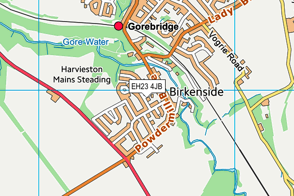 EH23 4JB map - OS VectorMap District (Ordnance Survey) EH23 4JB map - OS VectorMap District (Ordnance Survey)