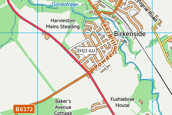 EH23 4JJ map - OS VectorMap District (Ordnance Survey) EH23 4JJ map - OS VectorMap District (Ordnance Survey)