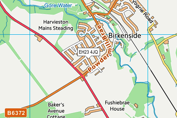 EH23 4JQ map - OS VectorMap District (Ordnance Survey) EH23 4JQ map - OS VectorMap District (Ordnance Survey)
