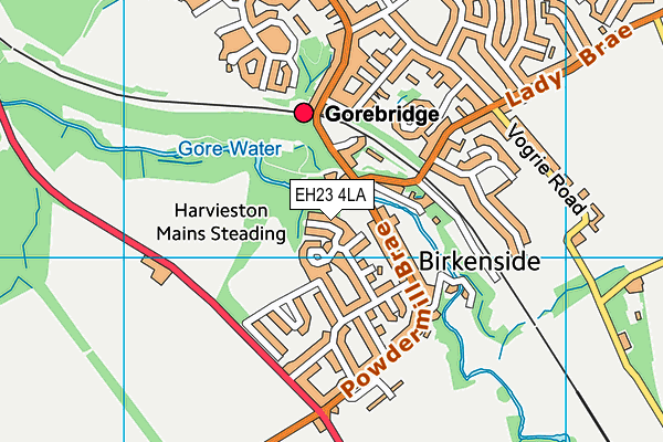 EH23 4LA map - OS VectorMap District (Ordnance Survey) EH23 4LA map - OS VectorMap District (Ordnance Survey)