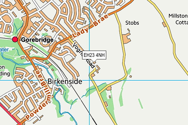 EH23 4NH map - OS VectorMap District (Ordnance Survey)