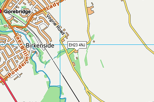 EH23 4NJ map - OS VectorMap District (Ordnance Survey) EH23 4NJ map - OS VectorMap District (Ordnance Survey)