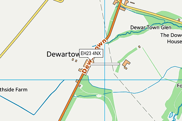 EH23 4NX map - OS VectorMap District (Ordnance Survey) EH23 4NX map - OS VectorMap District (Ordnance Survey)