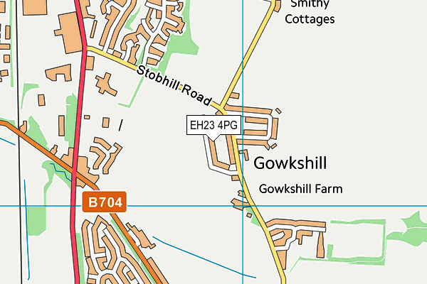 EH23 4PG map - OS VectorMap District (Ordnance Survey)