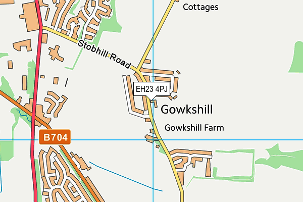 EH23 4PJ map - OS VectorMap District (Ordnance Survey)