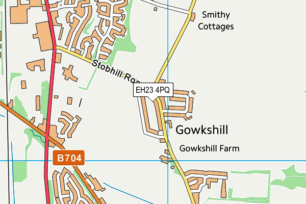 EH23 4PQ map - OS VectorMap District (Ordnance Survey) EH23 4PQ map - OS VectorMap District (Ordnance Survey)