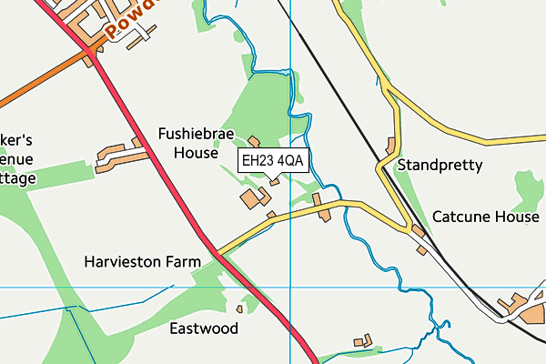 EH23 4QA map - OS VectorMap District (Ordnance Survey) EH23 4QA map - OS VectorMap District (Ordnance Survey)