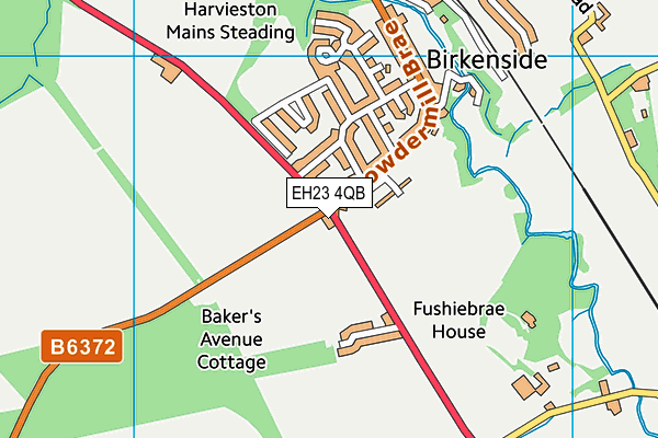 EH23 4QB map - OS VectorMap District (Ordnance Survey) EH23 4QB map - OS VectorMap District (Ordnance Survey)