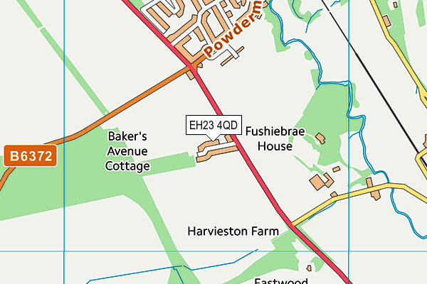 EH23 4QD map - OS VectorMap District (Ordnance Survey) EH23 4QD map - OS VectorMap District (Ordnance Survey)