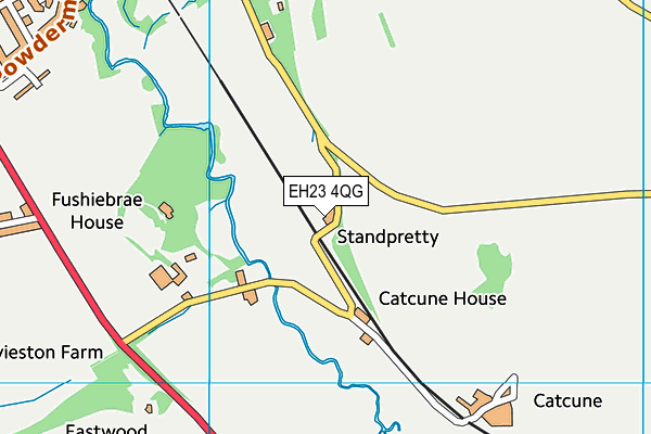 EH23 4QG map - OS VectorMap District (Ordnance Survey) EH23 4QG map - OS VectorMap District (Ordnance Survey)