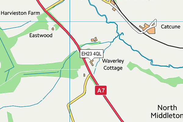 EH23 4QL map - OS VectorMap District (Ordnance Survey) EH23 4QL map - OS VectorMap District (Ordnance Survey)