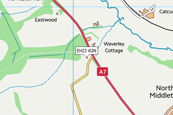 EH23 4QN map - OS VectorMap District (Ordnance Survey)