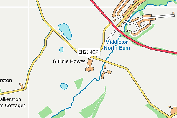 EH23 4QP map - OS VectorMap District (Ordnance Survey)