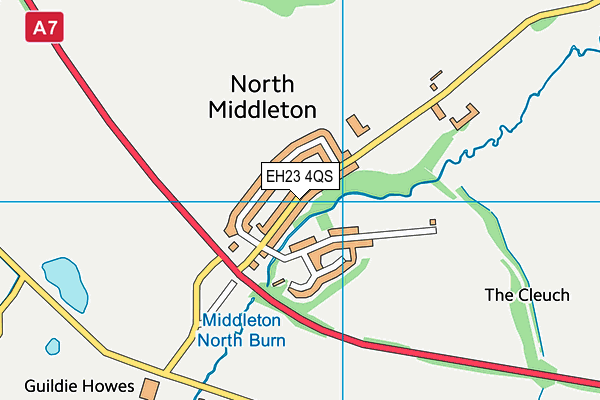 EH23 4QS map - OS VectorMap District (Ordnance Survey) EH23 4QS map - OS VectorMap District (Ordnance Survey)