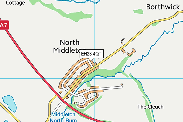 EH23 4QT map - OS VectorMap District (Ordnance Survey) EH23 4QT map - OS VectorMap District (Ordnance Survey)