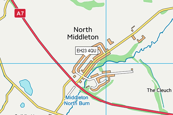 EH23 4QU map - OS VectorMap District (Ordnance Survey) EH23 4QU map - OS VectorMap District (Ordnance Survey)