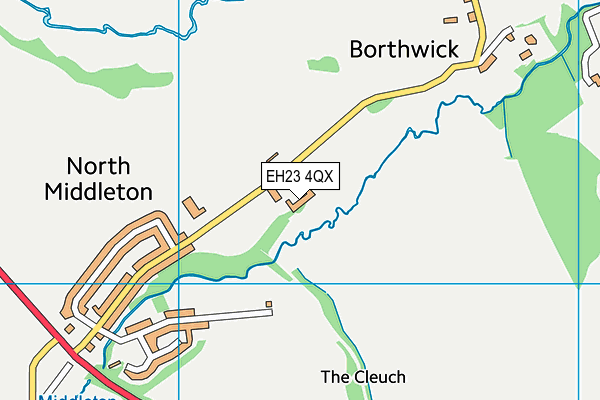 EH23 4QX map - OS VectorMap District (Ordnance Survey) EH23 4QX map - OS VectorMap District (Ordnance Survey)