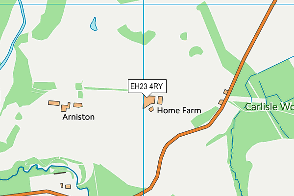 EH23 4RY map - OS VectorMap District (Ordnance Survey) EH23 4RY map - OS VectorMap District (Ordnance Survey)