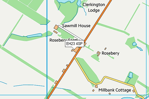 EH23 4SP map - OS VectorMap District (Ordnance Survey) EH23 4SP map - OS VectorMap District (Ordnance Survey)