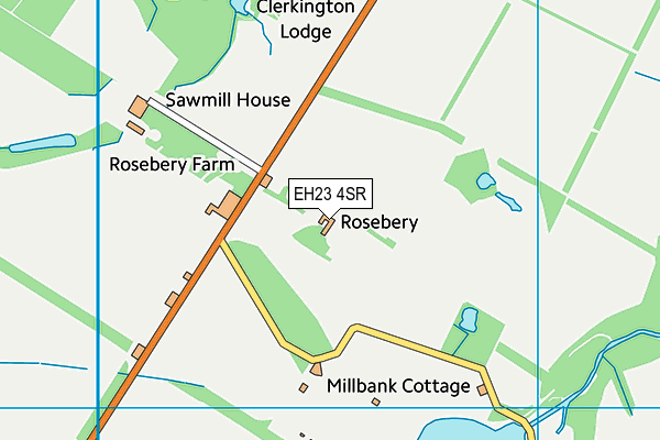 EH23 4SR map - OS VectorMap District (Ordnance Survey) EH23 4SR map - OS VectorMap District (Ordnance Survey)