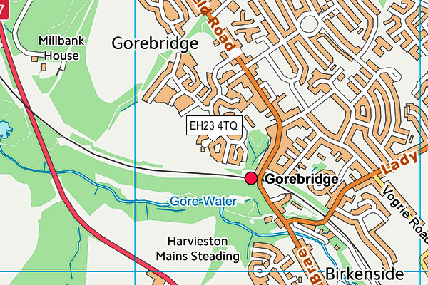 EH23 4TQ map - OS VectorMap District (Ordnance Survey) EH23 4TQ map - OS VectorMap District (Ordnance Survey)