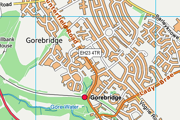 EH23 4TR map - OS VectorMap District (Ordnance Survey) EH23 4TR map - OS VectorMap District (Ordnance Survey)
