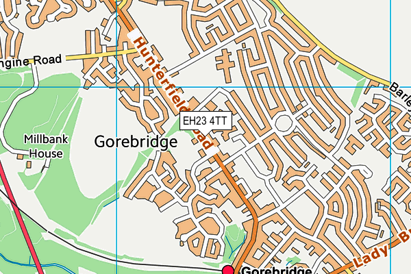 EH23 4TT map - OS VectorMap District (Ordnance Survey) EH23 4TT map - OS VectorMap District (Ordnance Survey)