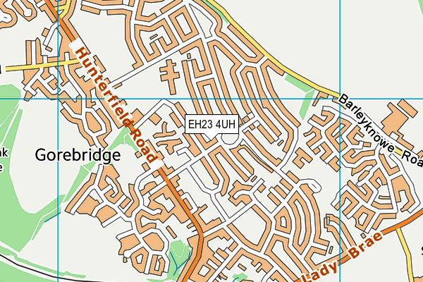 EH23 4UH map - OS VectorMap District (Ordnance Survey) EH23 4UH map - OS VectorMap District (Ordnance Survey)