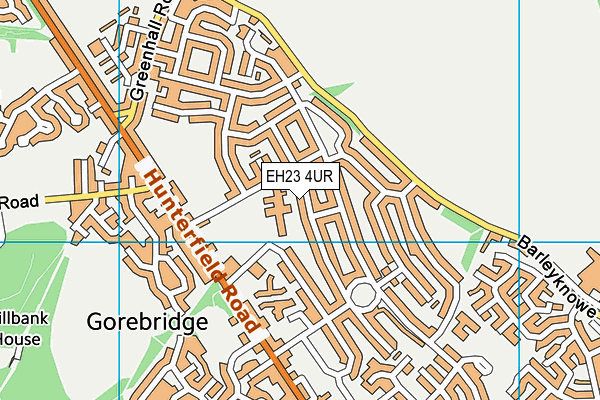 EH23 4UR map - OS VectorMap District (Ordnance Survey) EH23 4UR map - OS VectorMap District (Ordnance Survey)