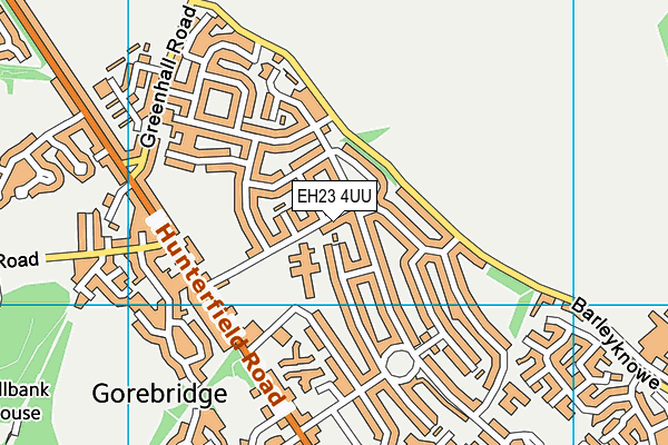 EH23 4UU map - OS VectorMap District (Ordnance Survey) EH23 4UU map - OS VectorMap District (Ordnance Survey)