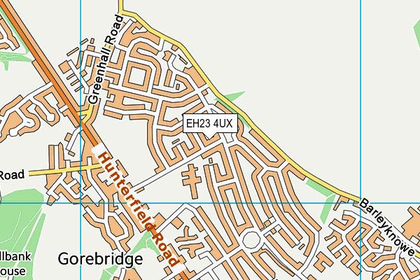 EH23 4UX map - OS VectorMap District (Ordnance Survey) EH23 4UX map - OS VectorMap District (Ordnance Survey)