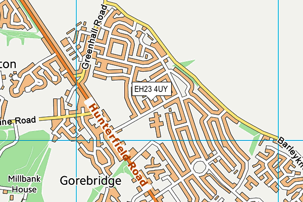 EH23 4UY map - OS VectorMap District (Ordnance Survey) EH23 4UY map - OS VectorMap District (Ordnance Survey)