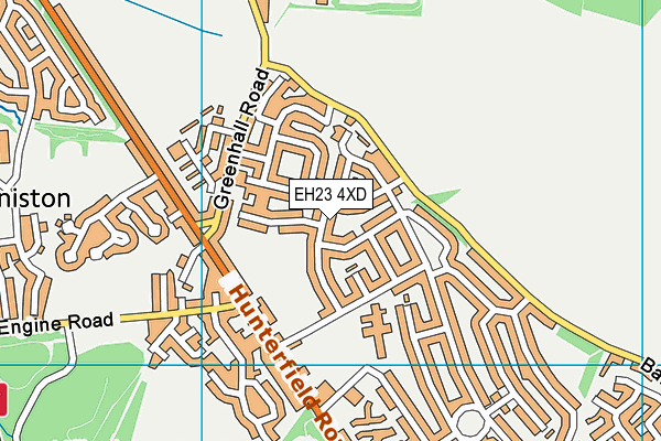 EH23 4XD map - OS VectorMap District (Ordnance Survey) EH23 4XD map - OS VectorMap District (Ordnance Survey)