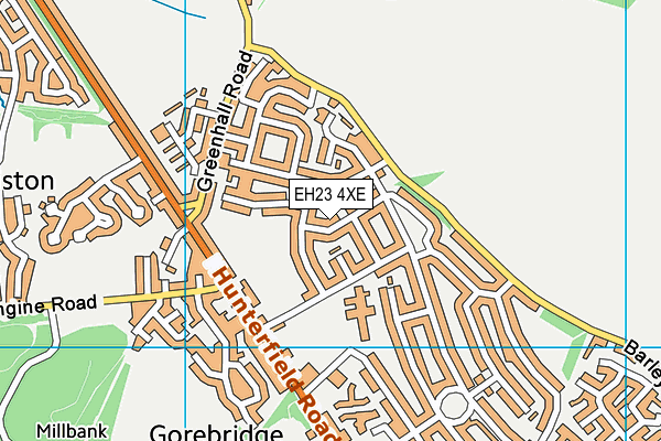 EH23 4XE map - OS VectorMap District (Ordnance Survey) EH23 4XE map - OS VectorMap District (Ordnance Survey)