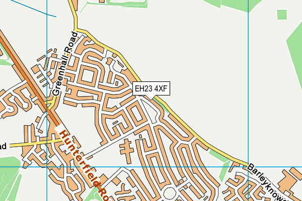 EH23 4XF map - OS VectorMap District (Ordnance Survey) EH23 4XF map - OS VectorMap District (Ordnance Survey)
