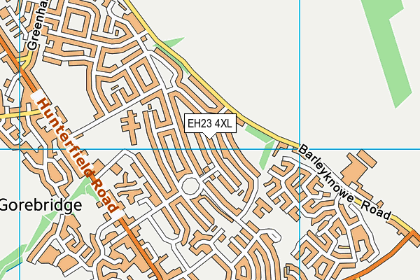EH23 4XL map - OS VectorMap District (Ordnance Survey) EH23 4XL map - OS VectorMap District (Ordnance Survey)