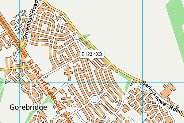 EH23 4XQ map - OS VectorMap District (Ordnance Survey) EH23 4XQ map - OS VectorMap District (Ordnance Survey)