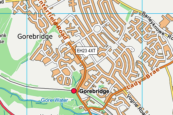 EH23 4XT map - OS VectorMap District (Ordnance Survey) EH23 4XT map - OS VectorMap District (Ordnance Survey)