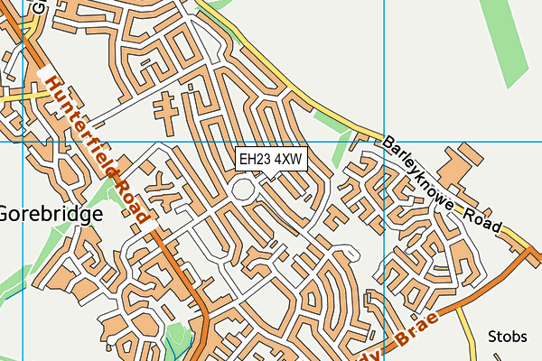 EH23 4XW map - OS VectorMap District (Ordnance Survey) EH23 4XW map - OS VectorMap District (Ordnance Survey)