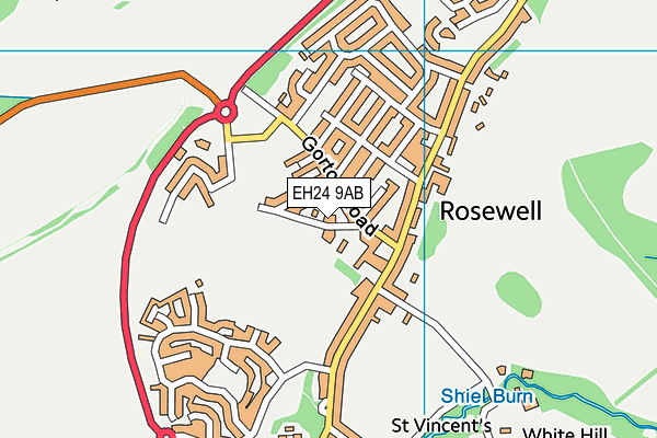 EH24 9AB map - OS VectorMap District (Ordnance Survey) EH24 9AB map - OS VectorMap District (Ordnance Survey)