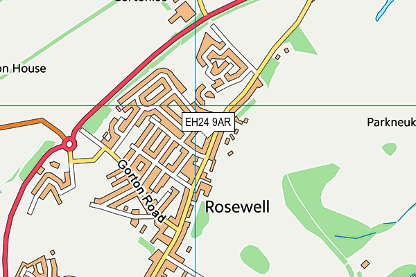 EH24 9AR map - OS VectorMap District (Ordnance Survey) EH24 9AR map - OS VectorMap District (Ordnance Survey)