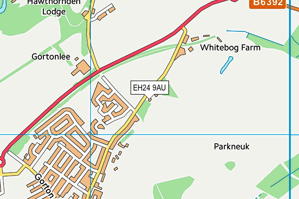 EH24 9AU map - OS VectorMap District (Ordnance Survey) EH24 9AU map - OS VectorMap District (Ordnance Survey)